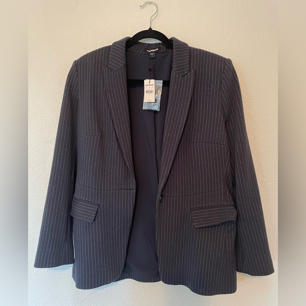 Express Navy Blue Blazer with Buttons